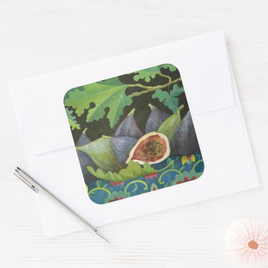 2014年ブラックのフィギュア スクエアシール (封筒)