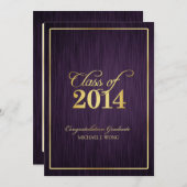 2014年卒エレガント業金ゴールドクラス 招待状 (正面/裏面)