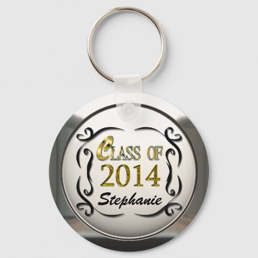 2014年卒業キーチェーンの名前クラスの追加 キーホルダー (正面)