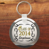 2014年卒業キーチェーンの名前クラスの追加 キーホルダー (正面)