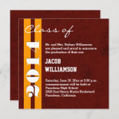 2014年度またはそれ以降のマロングールド卒業式V05 案内状 (正面/裏面)