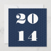 2014年度またはそれ以降の赤白青の卒業式V02 案内状 (裏面)