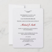 2014年度大学卒業式　エレガント＆クラシック 招待状 (裏面)