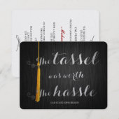 2014年度大学卒業式　エレガント＆クラシック 招待状 (正面/裏面)