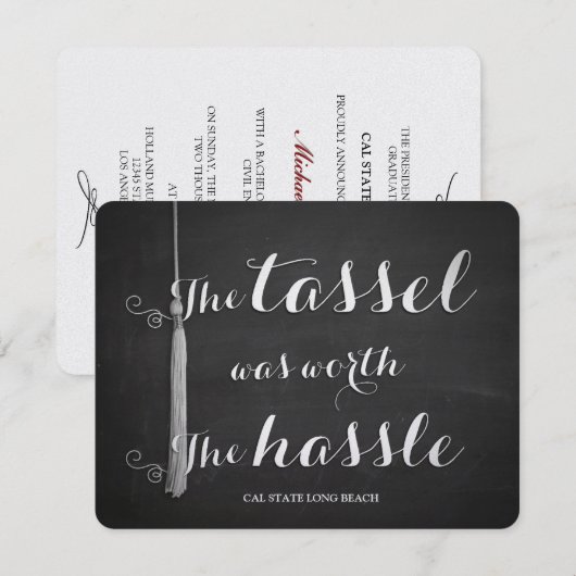 2014年度大学卒業式 招待状 (正面/裏面)