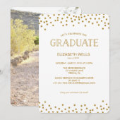 2014年度 卒業のお知らせ - コンフェッティ 案内状 (正面/裏面)