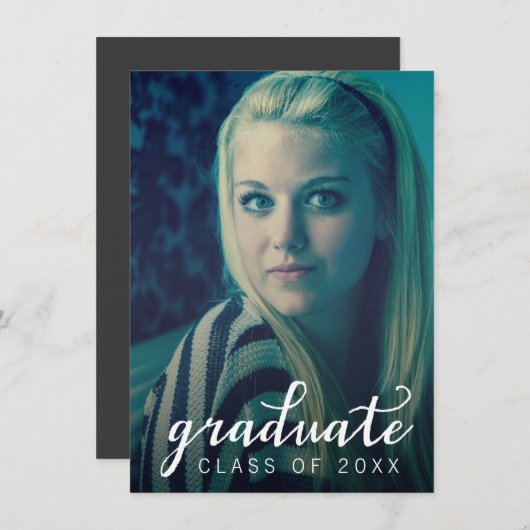 2014年度 卒業写真 招待状 (正面/裏面)