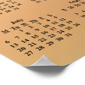 2014年教室カレンダーのルール ポスター (角)