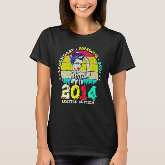 2014年生まれのレジェンド8歳 Tシャツ (正面)