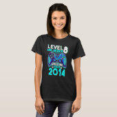 2014年生まれの8歳のお誕生日おめでとう！レベル8到達 Tシャツ (正面フル)
