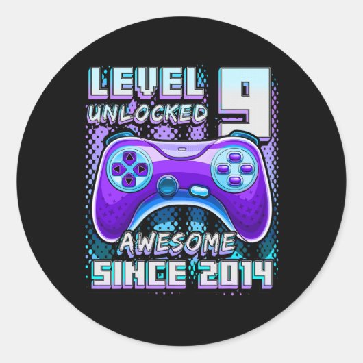 2014年素晴らしアンロック・ゲーム第9誕生日Bo ラウンドシール (正面)