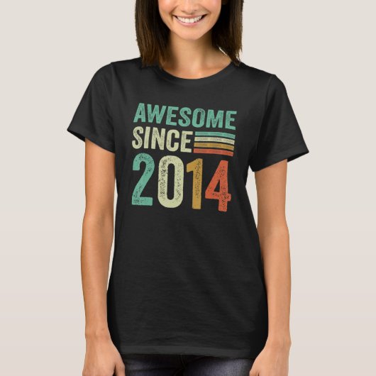 2014年素晴らしハッピー九誕生日9歳から Tシャツ (正面)