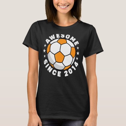 2014年素晴らし8歳サッカー以来8誕生日 Tシャツ (正面)
