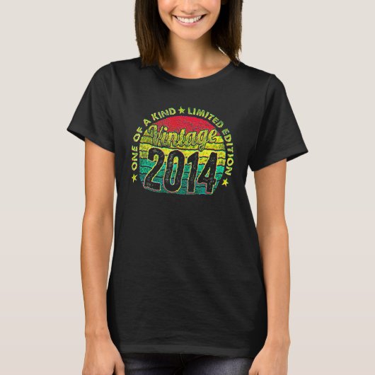 2014年製 ヴィンテージ 8歳 8歳の誕生日 Tシャツ (正面)