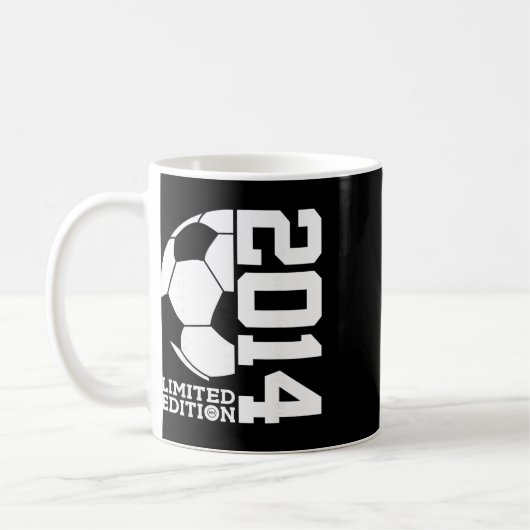 2014年限定12歳の誕生日サッカー コーヒーマグカップ (左)