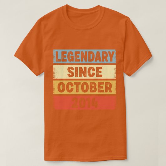 2014年10月8日誕生以来8歳 Tシャツ (デザイン正面)