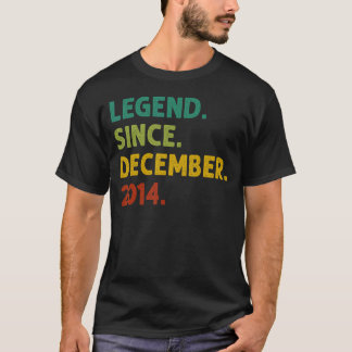 2014年12月8日生以来8歳の伝説 Tシャツ