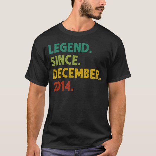 2014年12月8日生以来8歳の伝説 Tシャツ (正面)