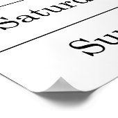 2014年5月カレンダー（週番号付き） ポスター (角)