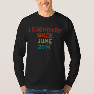 2014年6月以来の伝説的レトロ誕生日 Tシャツ