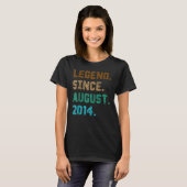 2014年8威厳がある誕生日8歳の伝説 Tシャツ (正面フル)