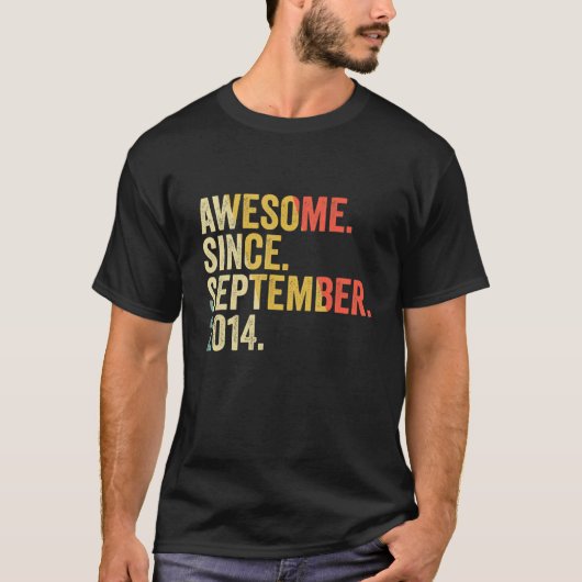 2014年9月以素晴らし降8年目の誕生日 Tシャツ (正面)