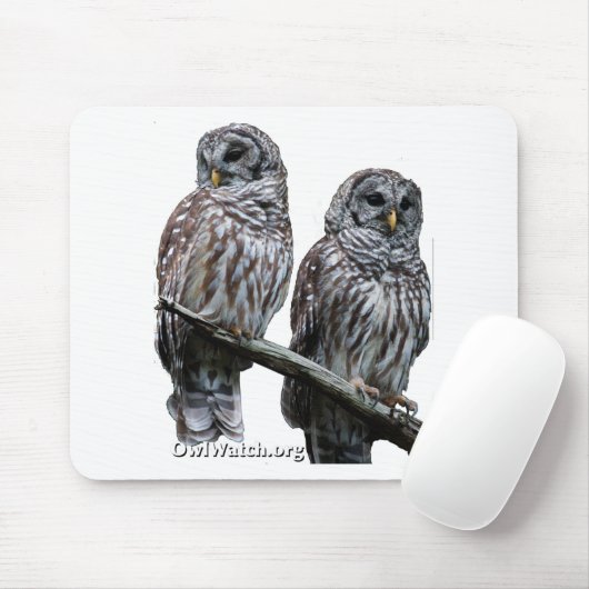 2014年9月- OwlWatchのフクロウ マウスパッド (マウス)