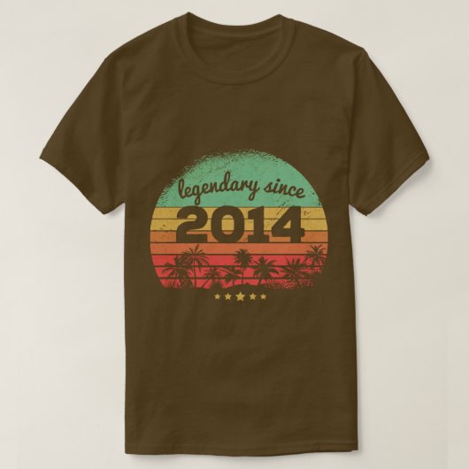 2014年9誕生日以来9歳 Tシャツ (デザイン正面)