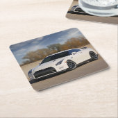 2014日産GTR スクエアペーパーコースター (アングル)