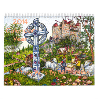 2014暦年-ビルパーキンズ著ファンタジーの芸術 カレンダー