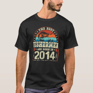 2014最高の年の魚釣り誕生 Tシャツ