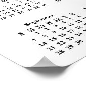 2014民主的な壁カレンダー:悪い態度 ポスター (角)