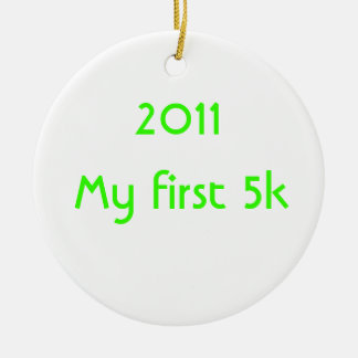 2014私の最初5k セラミックオーナメント
