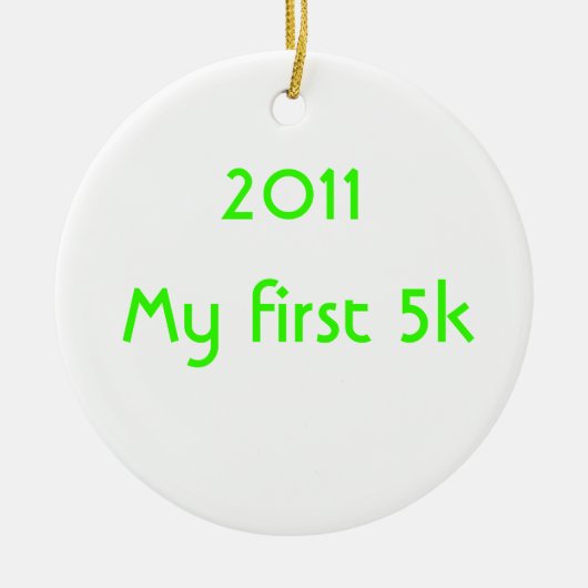 2014私の最初5k セラミックオーナメント (正面)