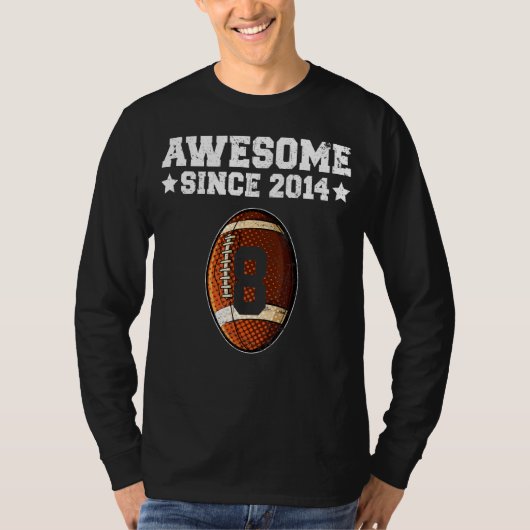 2014素晴らし年サッカー第8誕生日8年 Tシャツ (正面)