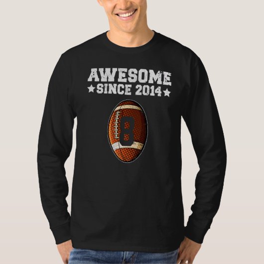 2014素晴らし年サッカー第8誕生日8年 Tシャツ (正面)