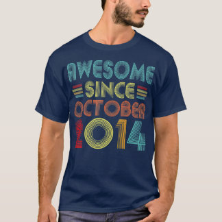 2014素晴らし年10月以来8歳ヴィンテージ8日 Tシャツ