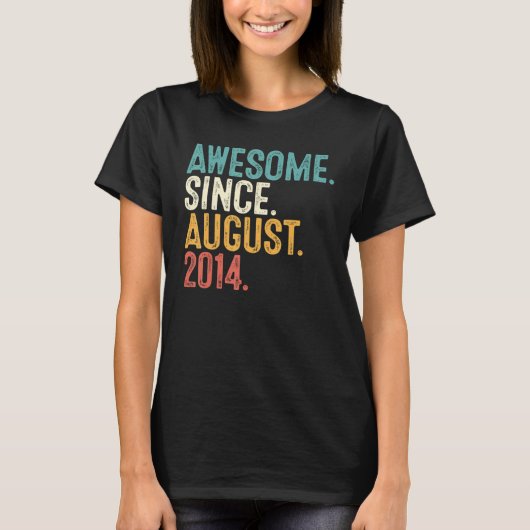 2014素晴らし年8誕生日8歳から Tシャツ (正面)