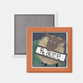 2014群れの「平和」マグネットへようこそ マグネット (正面/裏面)