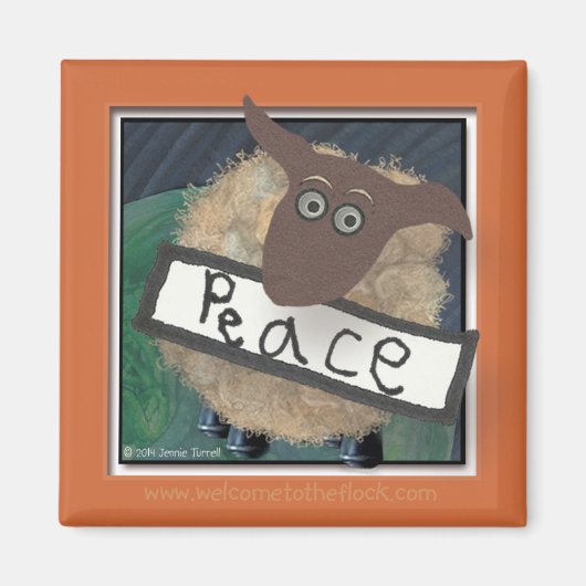 2014群れの「平和」マグネットへようこそ マグネット (正面)