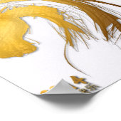 2014金ゴールド中国の馬年〔占星術の〕十二宮図ポスター2 ポスター (角)