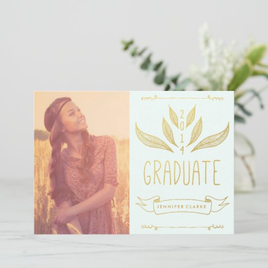 2014金ゴールド卒業パーティー招待状 招待状 (スタンド正面)