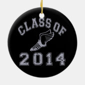 2014陸上競技-灰色2のクラス セラミックオーナメント (裏面)