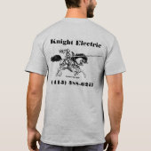 2014 グラフィック - Knight Electric, Serving Marin ... Tシャツ (裏面)