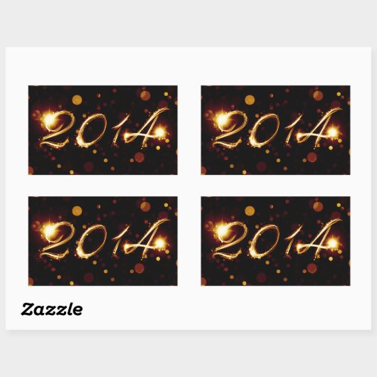 2014 長方形シール (シート)