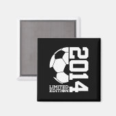 2014 12歳の誕生日 サッカー 限定版 マグネット (正面/裏面)