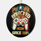 2014 9誕生日G以素晴らし降のレベル9のロック解除 セラミックオーナメント (左)