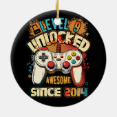 2014 9誕生日G以素晴らし降のレベル9のロック解除 セラミックオーナメント (裏面)