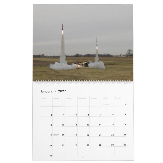 2014 OAMCロケットのカレンダー カレンダー (1月 2027)
