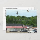 2014 Platteville, Tornadoes Memorabiliaはがき ポストカード (正面/裏面)